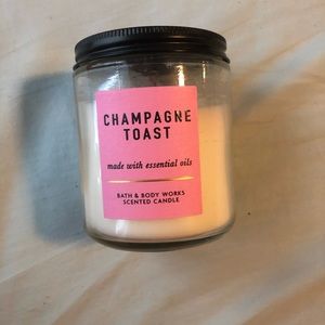Champagne toast single wick candle